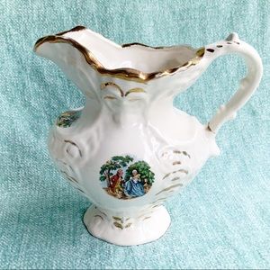 Antique 1863 George and Martha Washington Large Water Pitcher Colonial